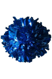 Holograficzny Pompon - Niebieski